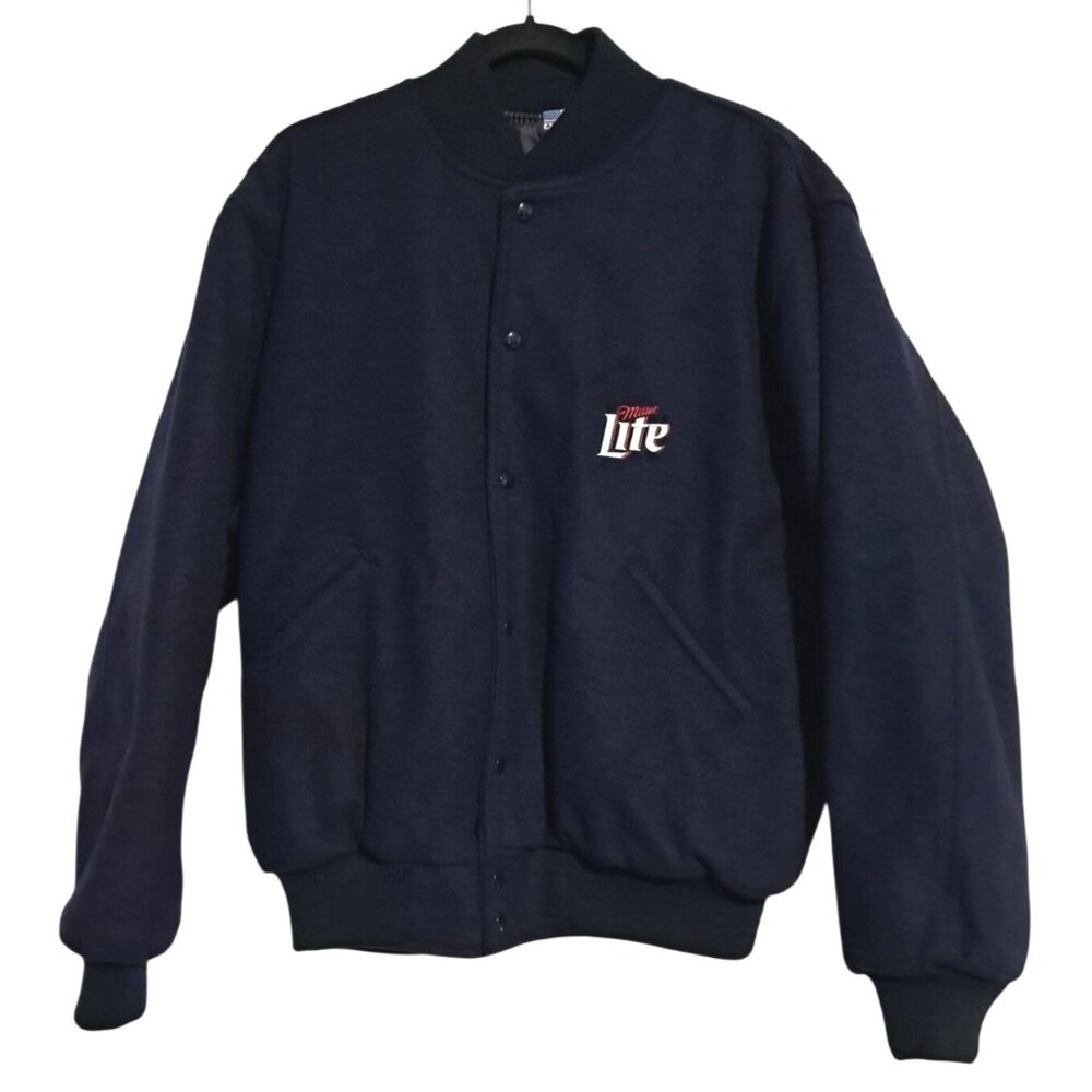 Rare 1999 Miller Lite Super Bowl XXXIII Varsity Jacket Chicago Exclusive Promo A